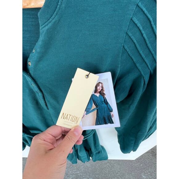 Nation LTD Talli Flounce Mini in Deep Teal NWT size S - Picture 8 of 10